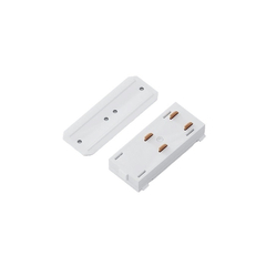 Прямой соединитель для трековой системы SLIMLINE, 220V, White, 25x45x20mm